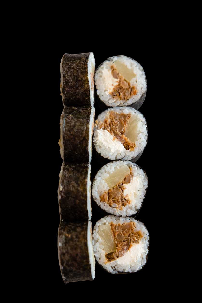 Futomaki Roll with Teriyaki Salmon