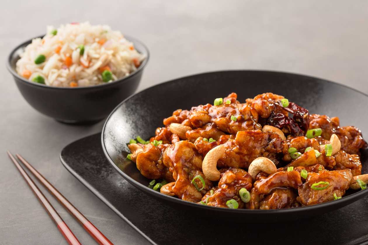 Chicken kung - Pao, rice