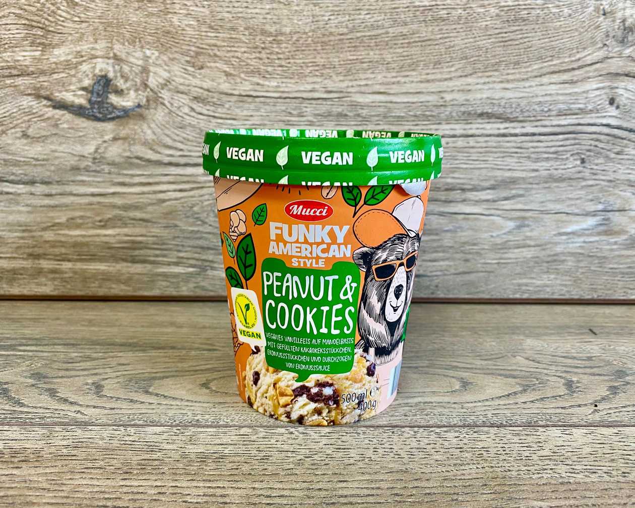 Saldējums American Vegan Peanut&Cookies [ 500 ML ]