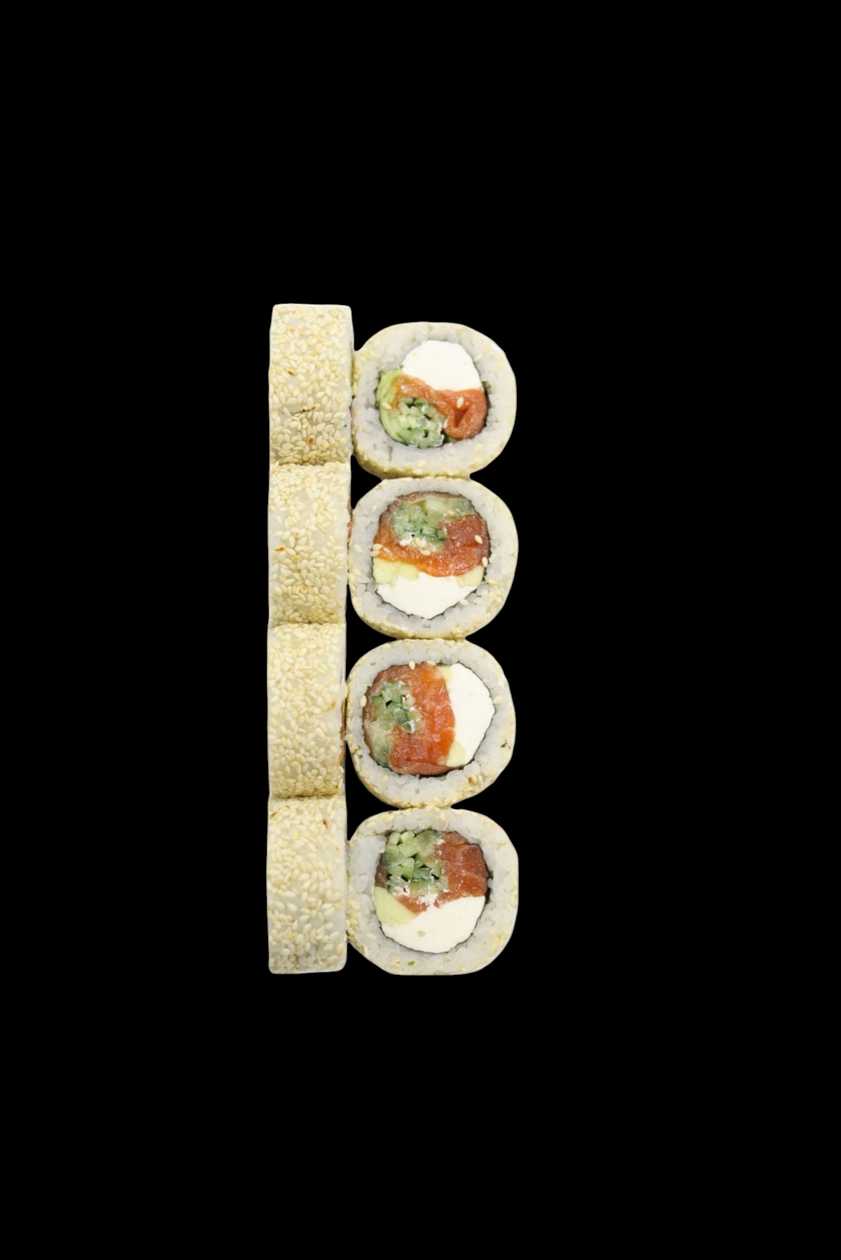 Philadelphia Roll with Tuna in Sesame Seeds