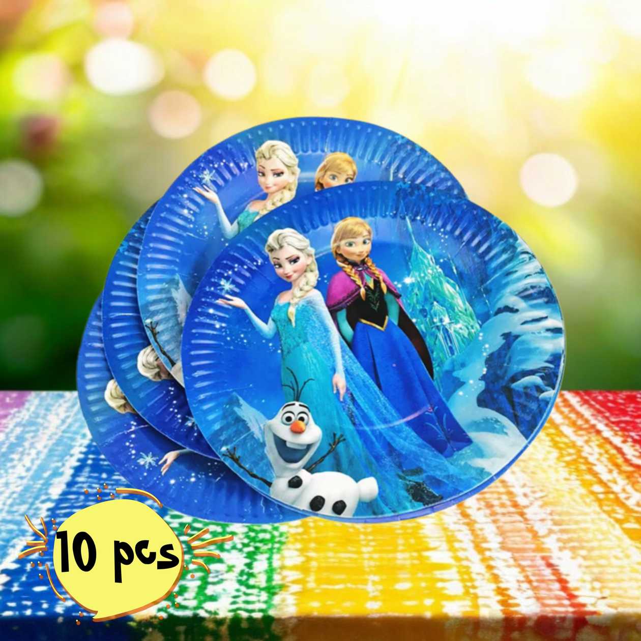 Paper plates (10 pcs), Frozen