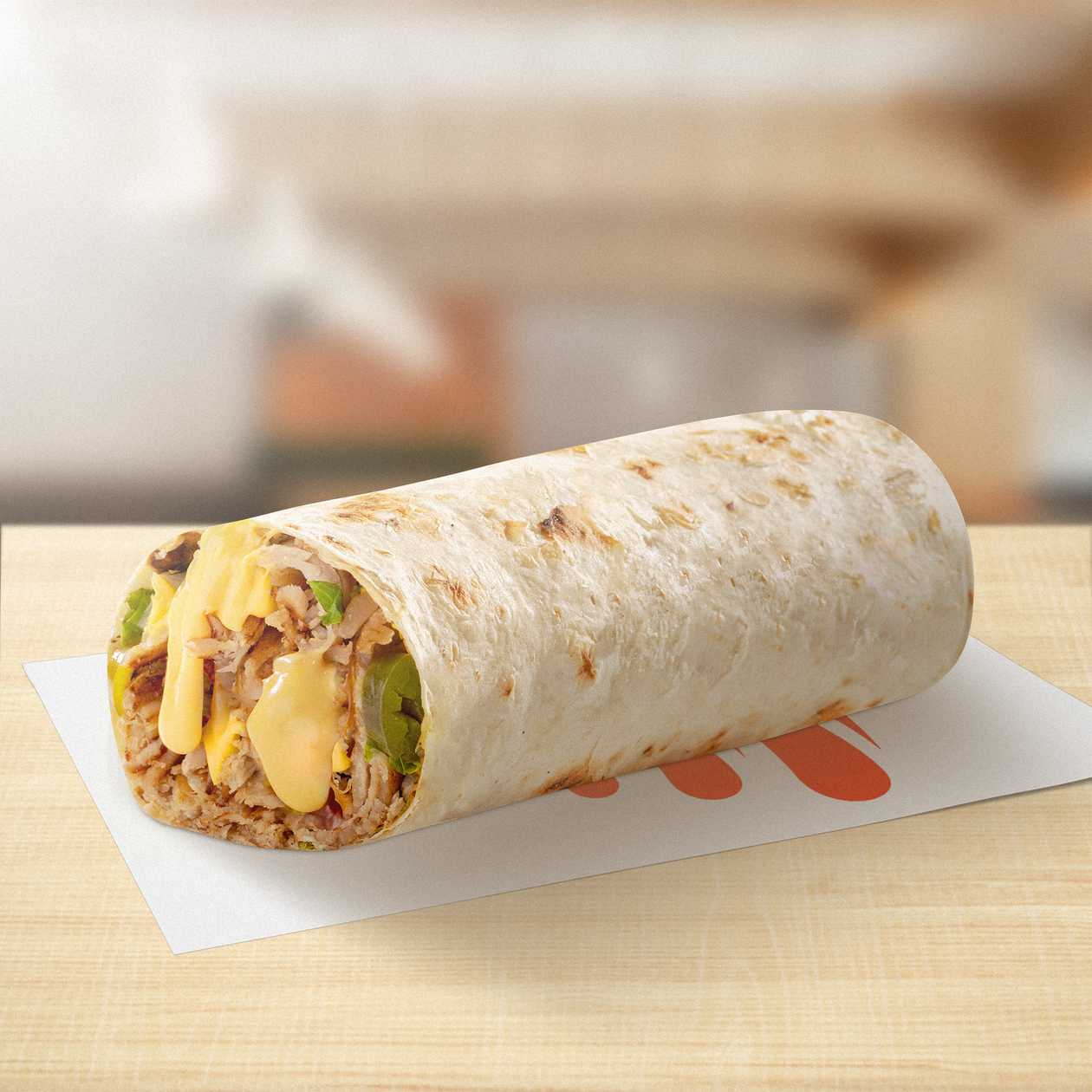 Club shawarma with cheese sauce - large