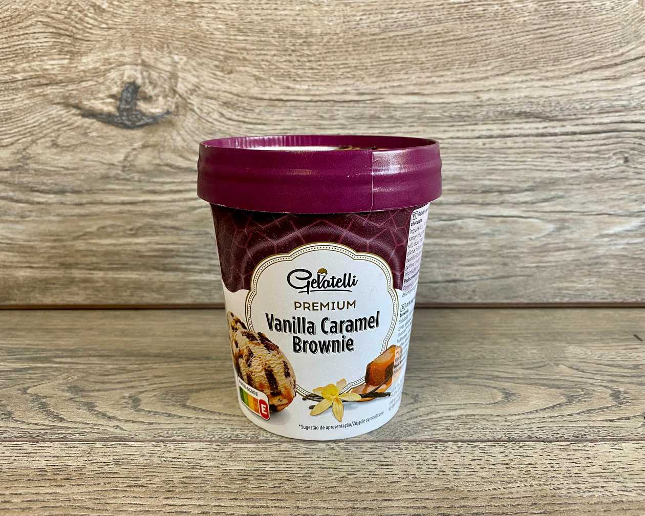 Saldējums Vanilla Caramel Brownie [ 500 ML ]