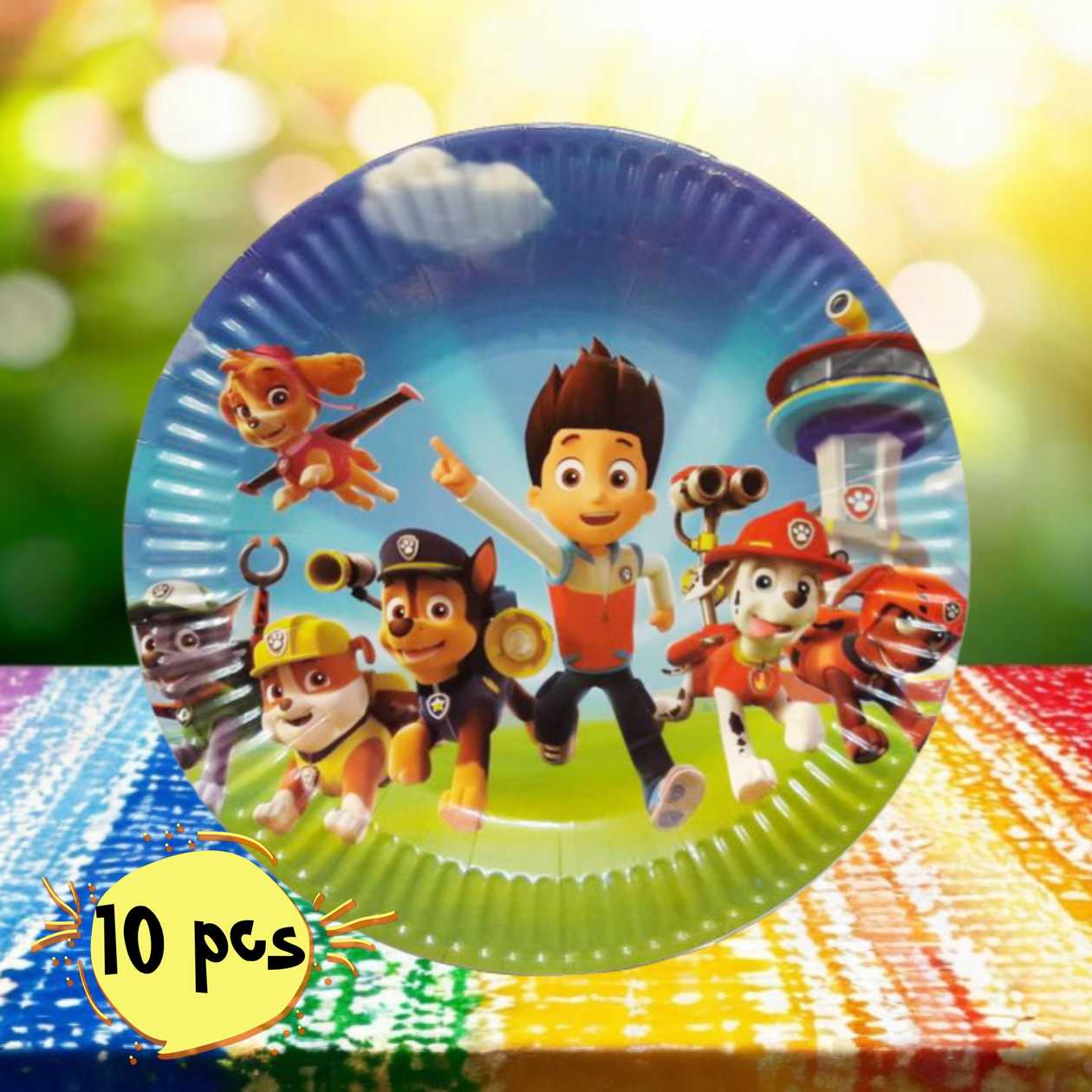Paper plates (10 pcs), Paw Patrol