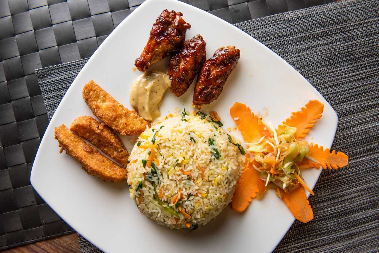 Fried rice with chicken