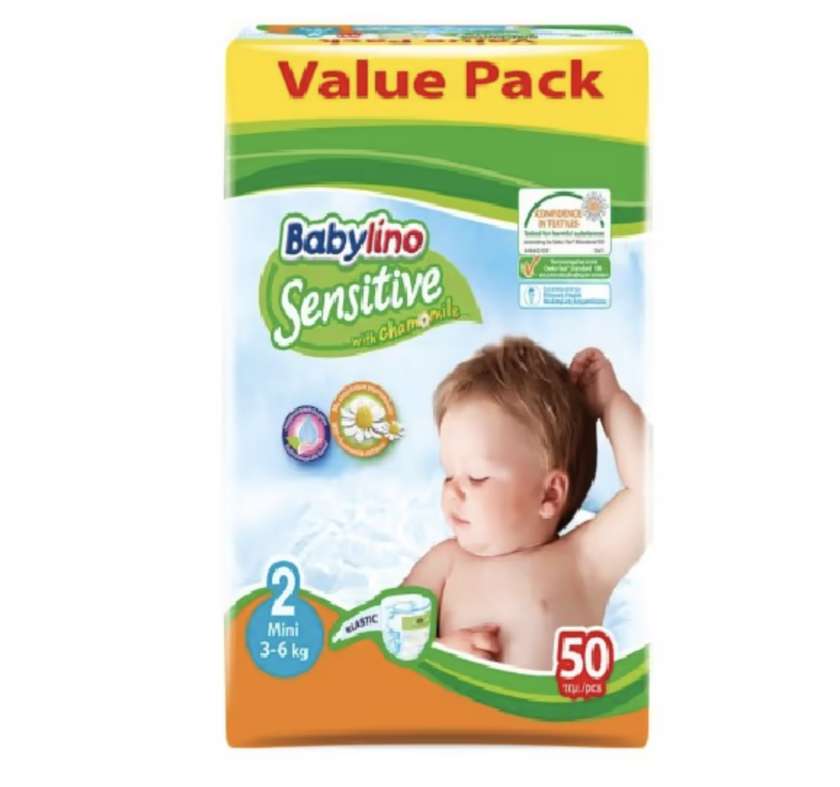 Baby Lino Sensitive Baby Diapers No.2 (3 - 6Kg) 50pcs