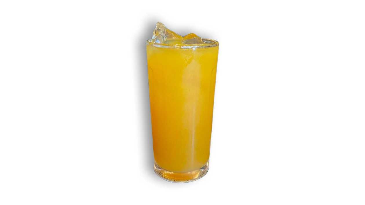 Hojicha passion fruit iced tea