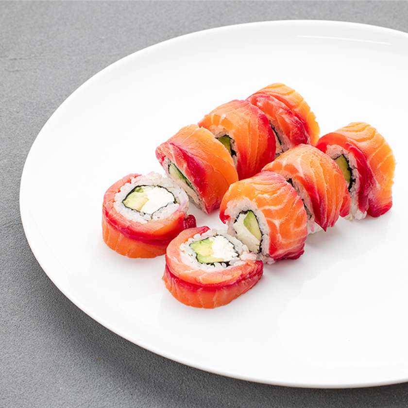 Philadelphia z łososiem gravlax