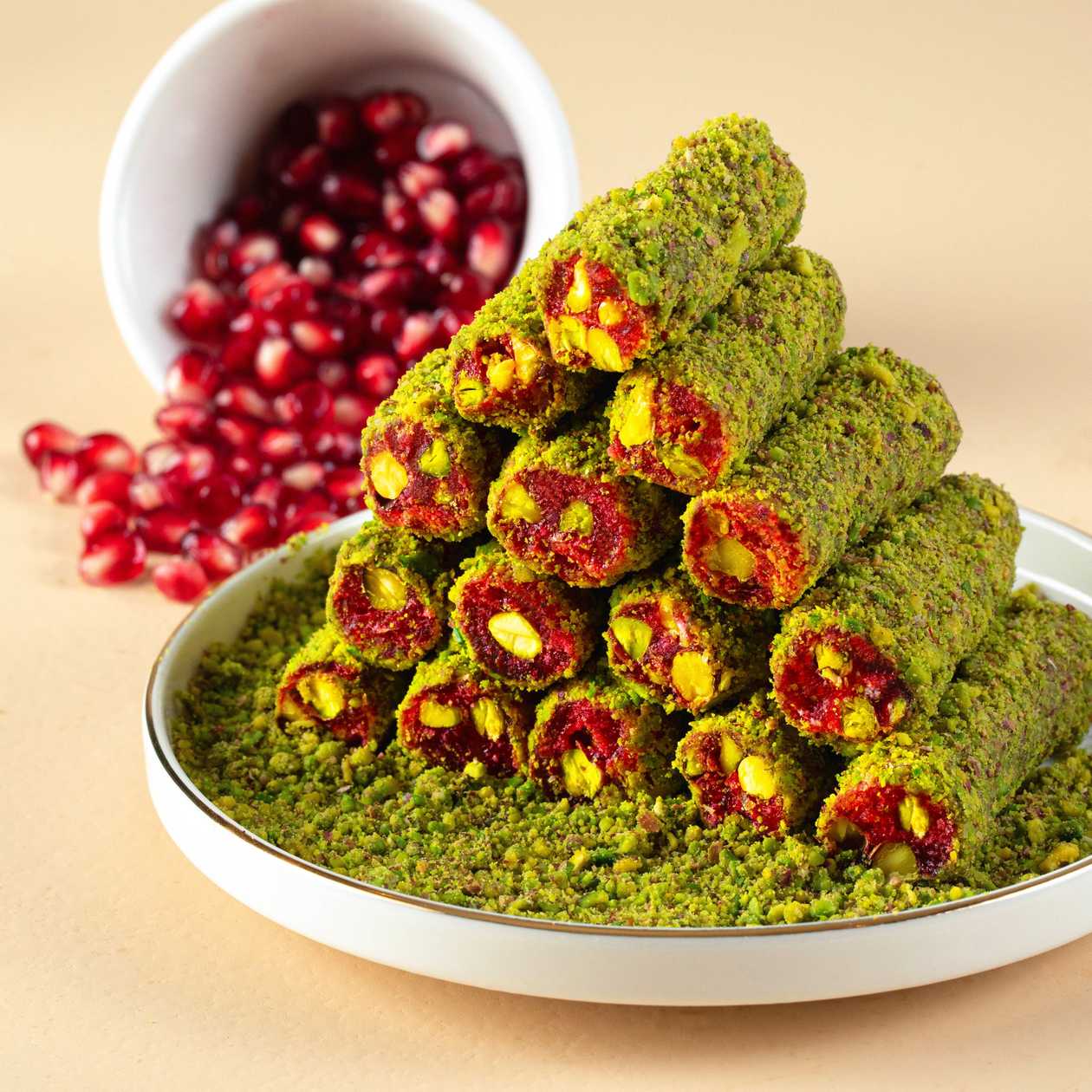 Dubl Fıstıqlı Fitil Lokum / Wick Traditional Delight with Pistachio