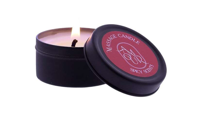 Amour Massage Candle Spicy Scents