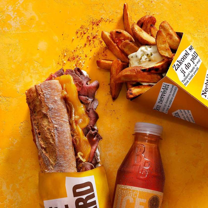 Grilled roastbeef v menu