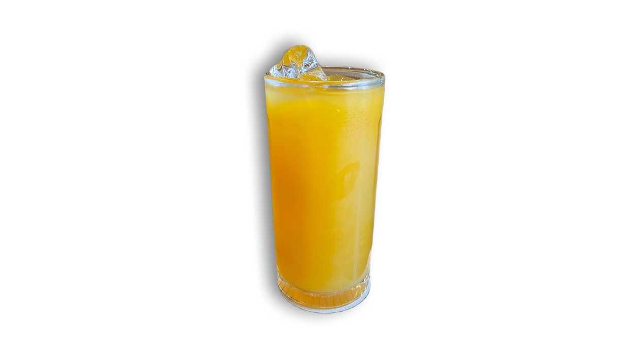 Hojicha mango iced tea