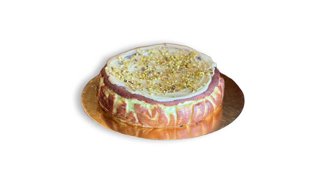 Pistachio Basque Cheesecake