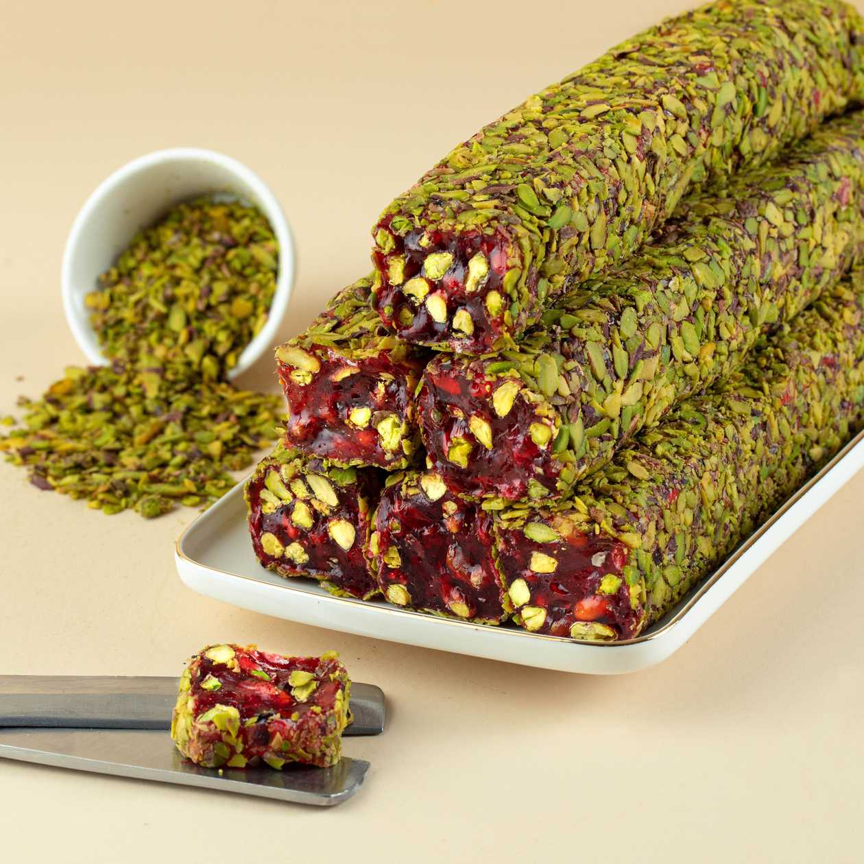Vip Antep Fıstıqlı File Lokum / VIP Traditional Delight with Pistachio Fillet