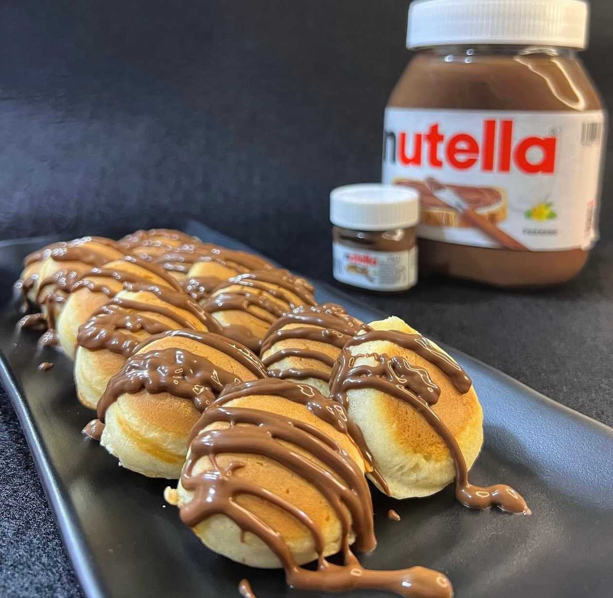 Mini pancakes Nutella