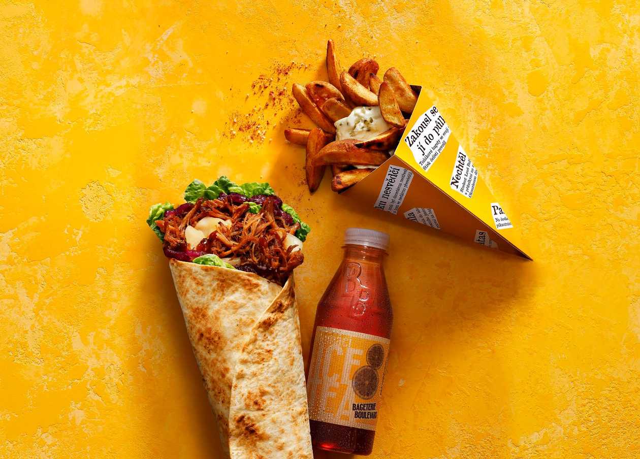 Sweet ribs wrap v menu