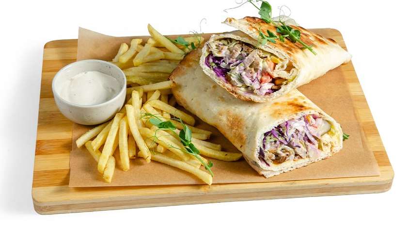 "Pizza kebab" su kiauliena