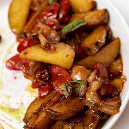 Potatoes with Bacon and Sausage