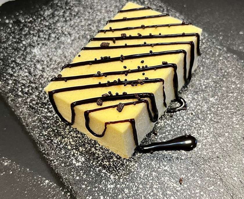 Two French cheese cakes