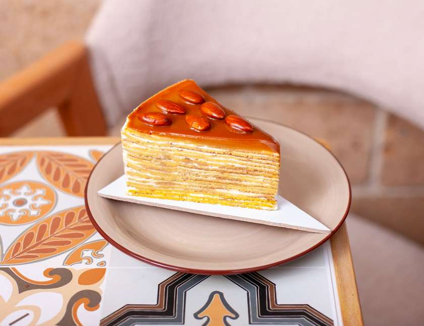 Caramel crep cake diet
