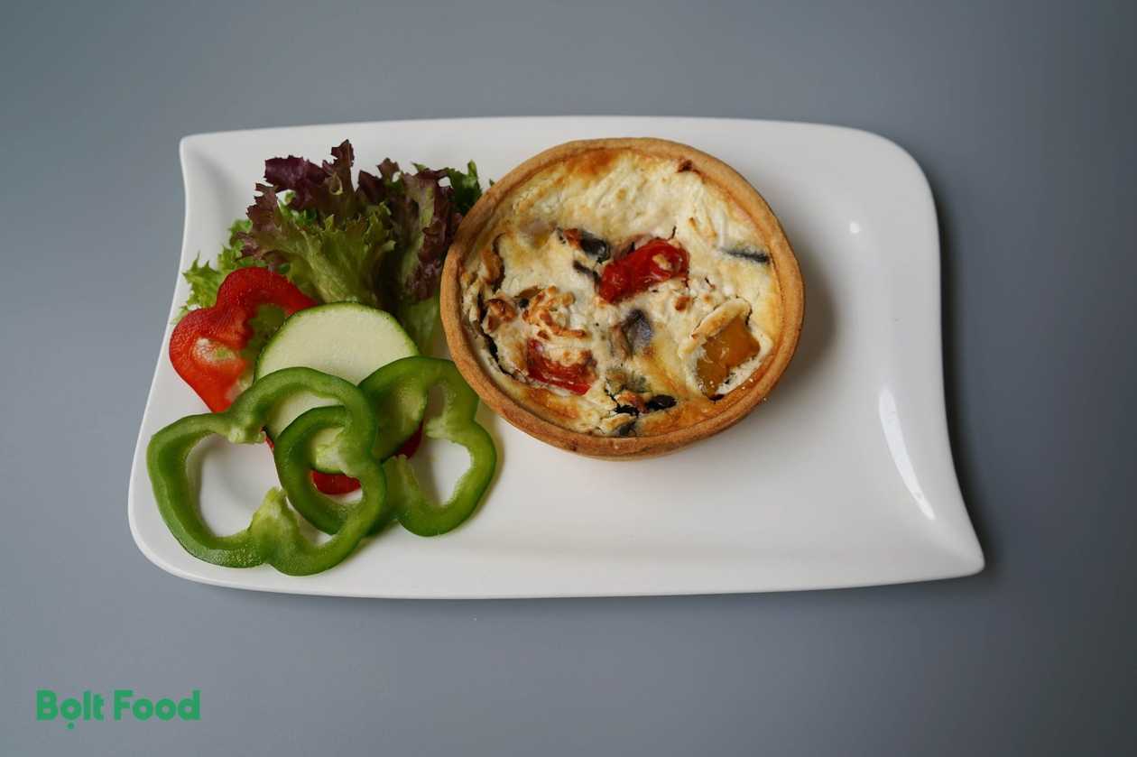 Quiche grilled vegetable