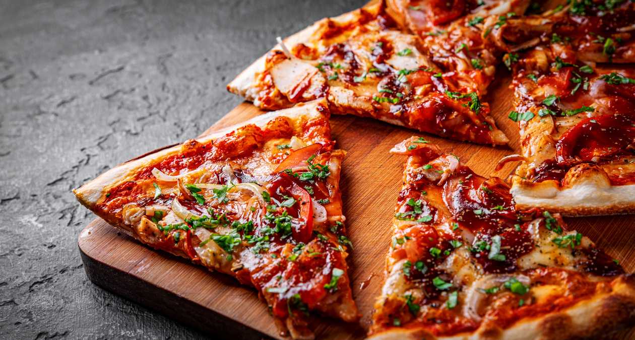 Pizza "Veal BBQ"