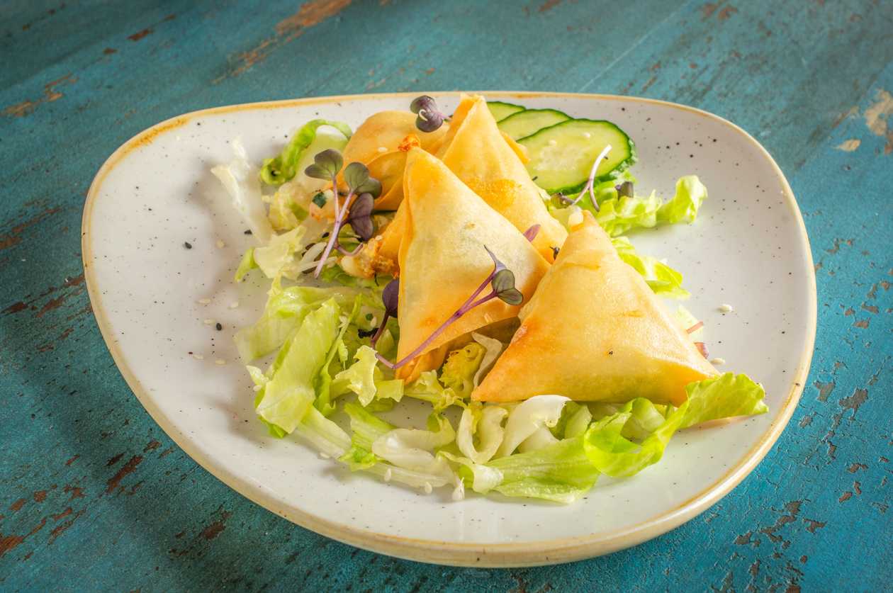 Cheese in crispy filo pastry