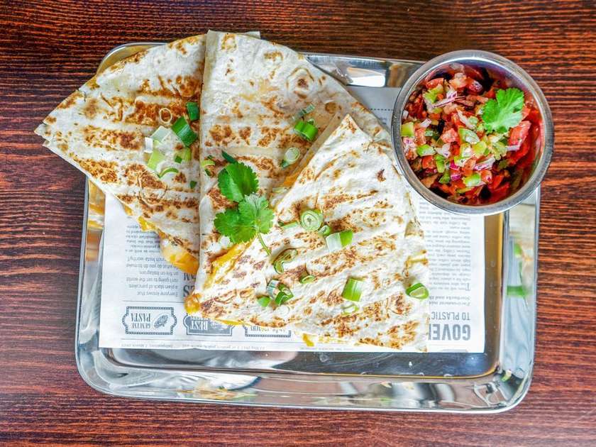 Crispy Pepper Quesadilla