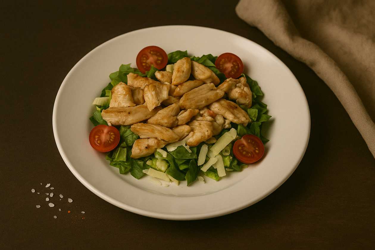 Caesar salad with grilled chicken