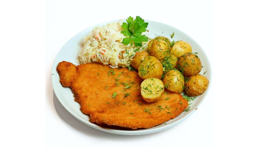 Kotlet schabowy z ziemniakami