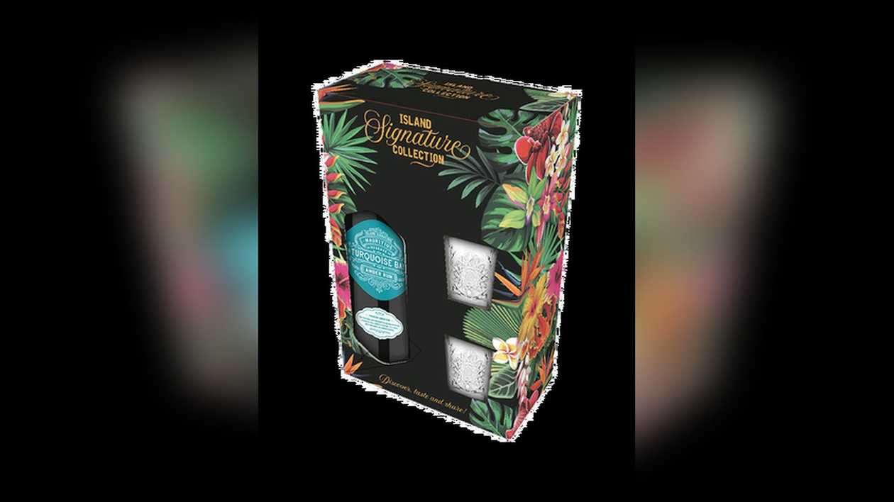 Cof Rum Turquoise Bay+2shoo 40% 700ml