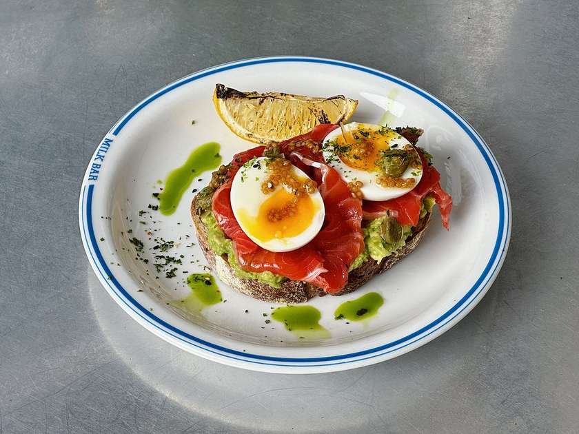 TOAST WITH SALMON
