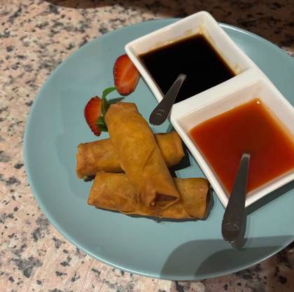 Mini Vegetable Spring Rolls (3 Units) With Sauce N5