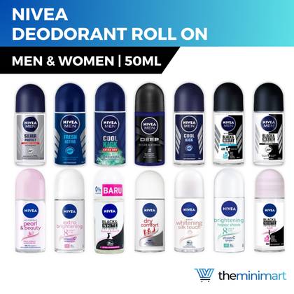 NIVEA ROLL ON 50ML ALL TYPES x 1 ROLL