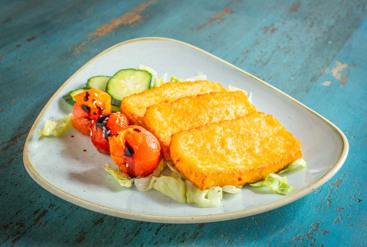 Grilled halloumi