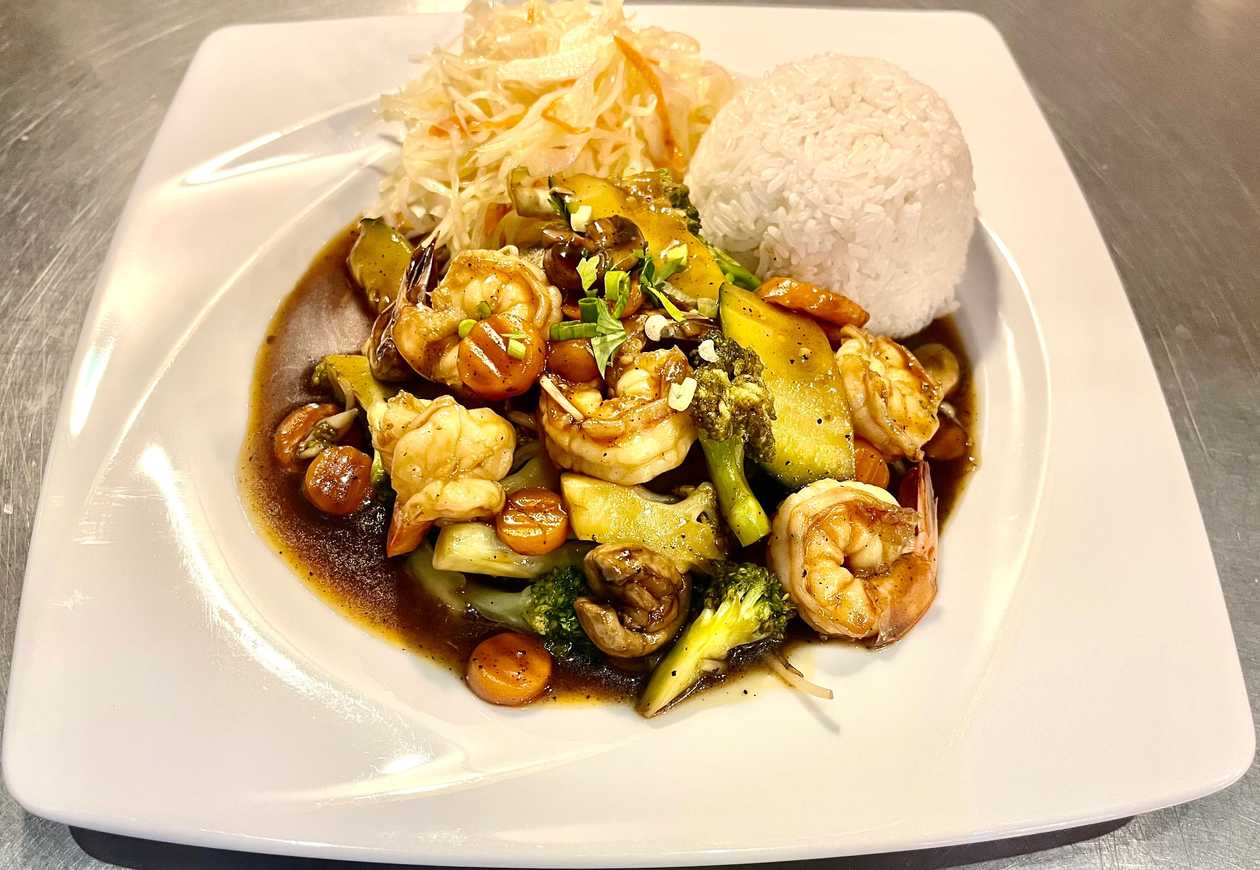Shrimps in Black Pepper Sauce