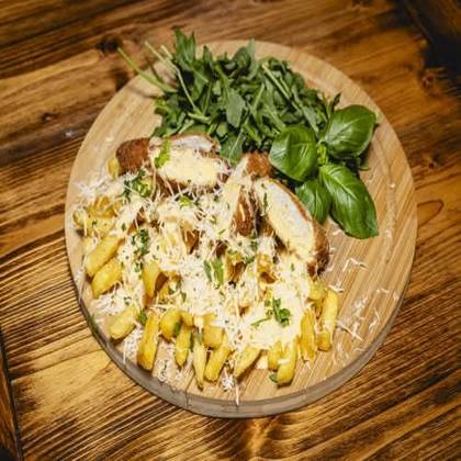 Strips and Parmesan Fries