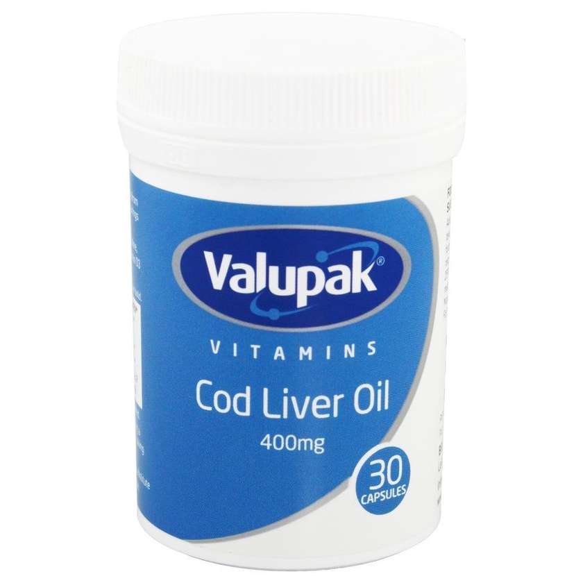 Valupak Cod Liver Oil 400mg 30's