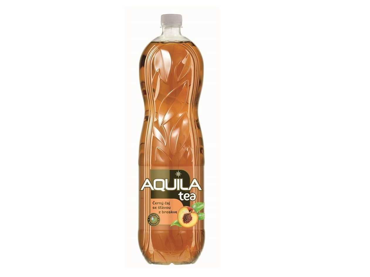 Aquilla černý čaj a broskev 0,5l