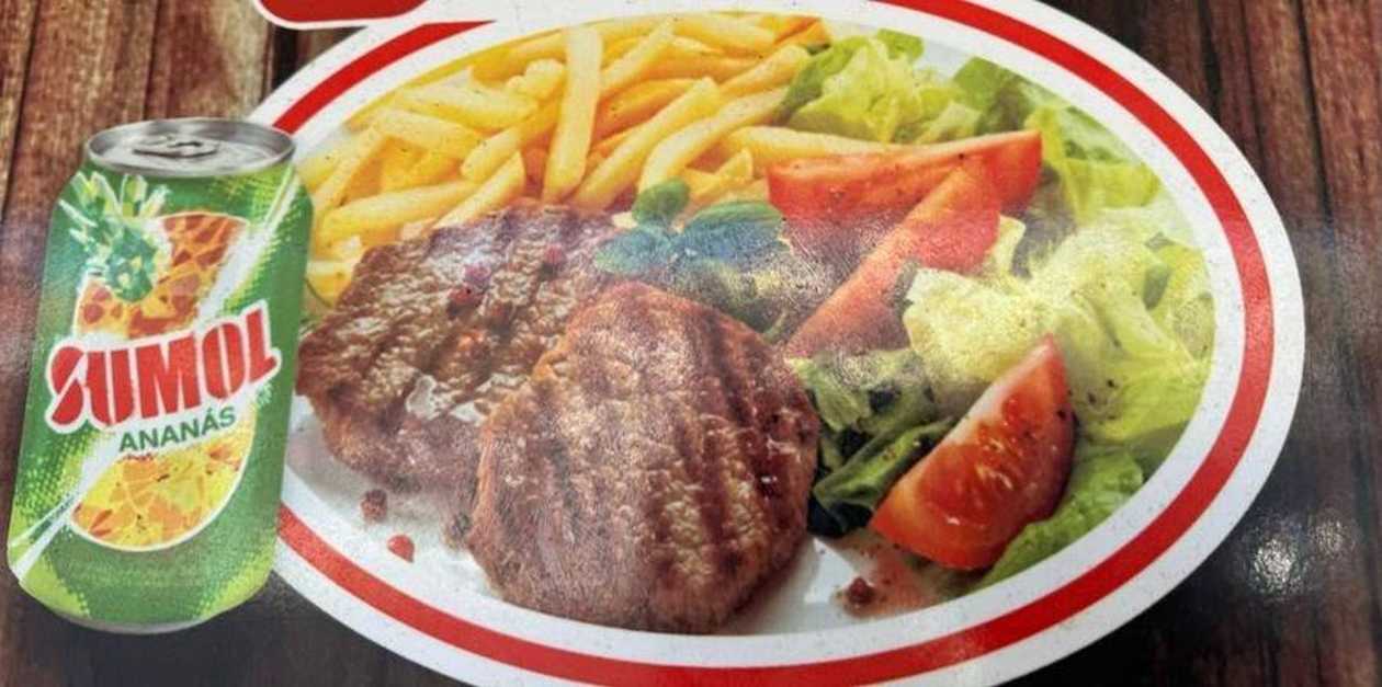 Burger on the Plate Menu