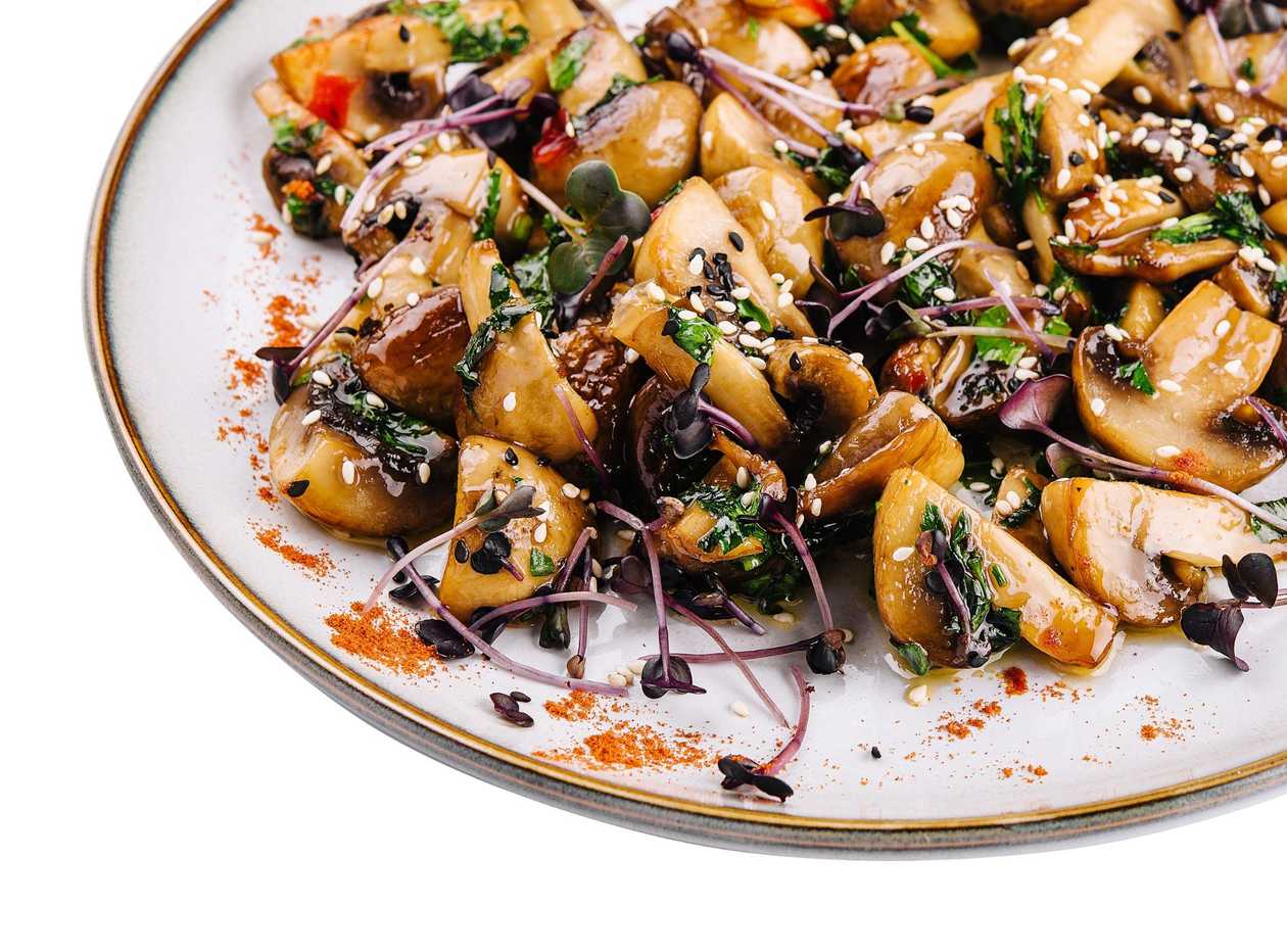 Mushrooms Poussin/Ginger/Pepper