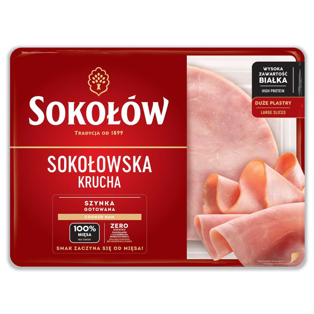 Krucha Szynka Sokołowska Gotowana Sokołów 160g (expires soon)