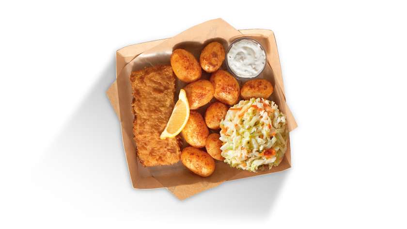 Breaded Hake Dinner Set