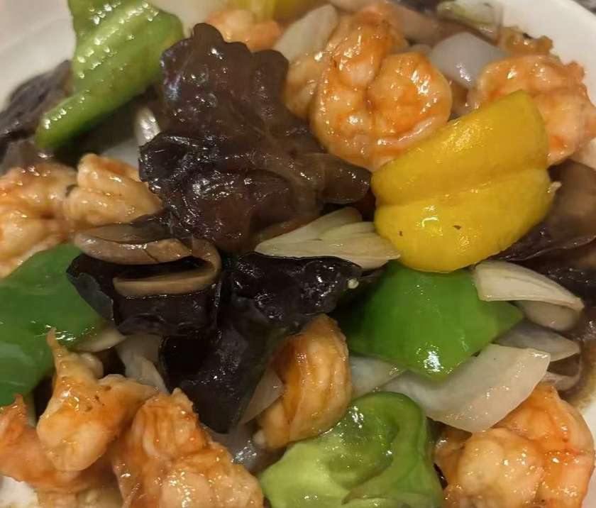 N34 - Shrimp with mushrooms