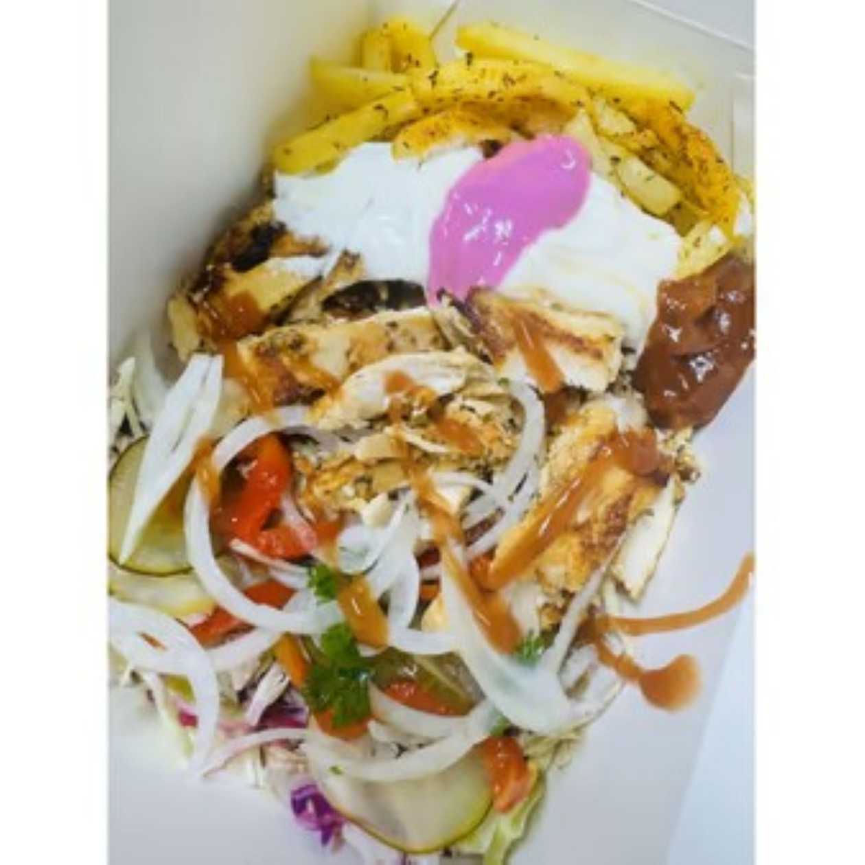 Chicken Shaorma on Plate