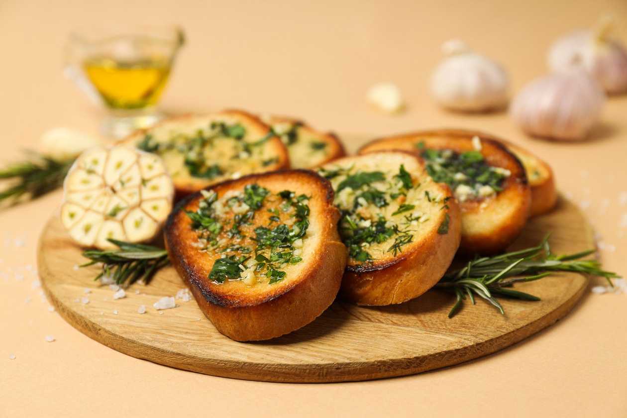 Flame Grilled Garlic Bread