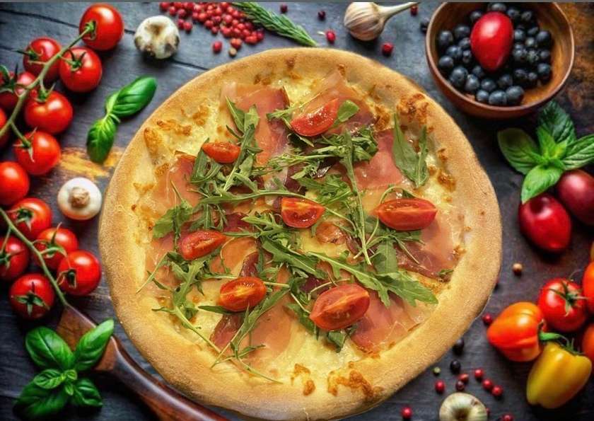 Speck pizza