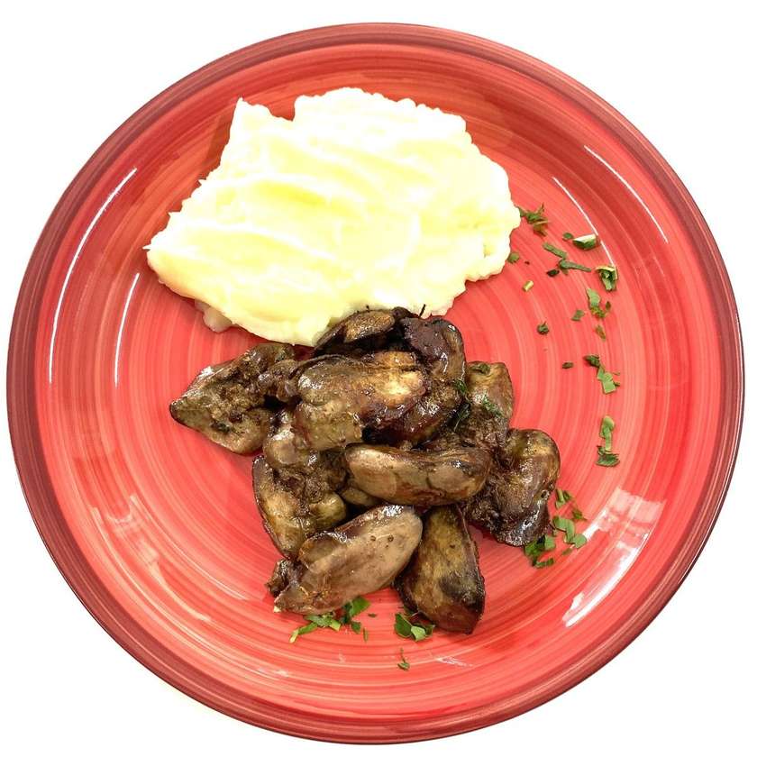 Pan Fried Chicken Livers Menu