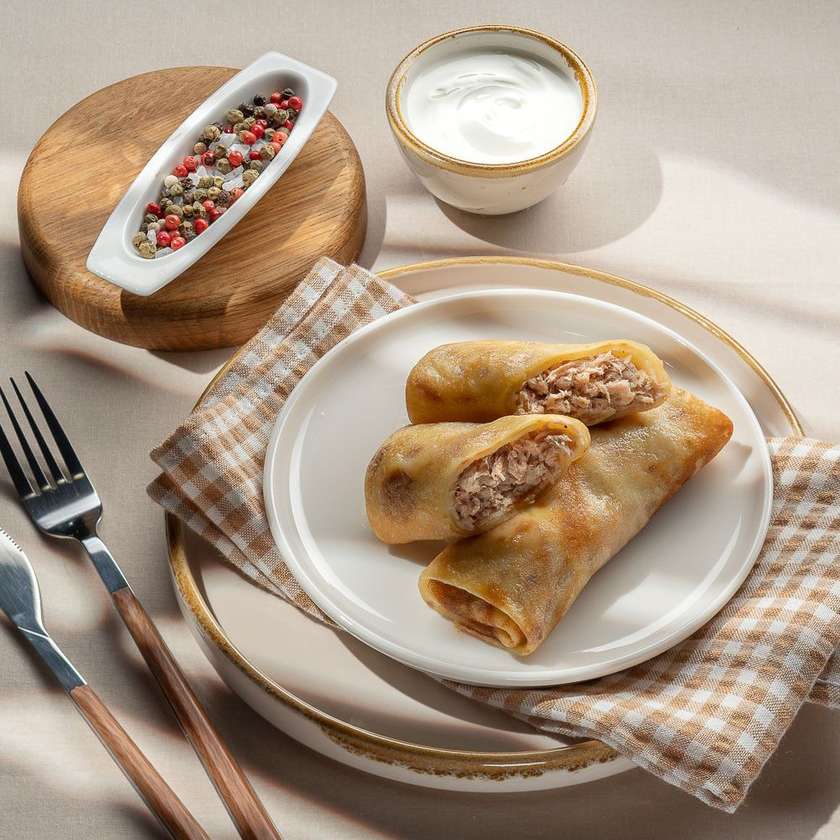 Млинці з м'ясом