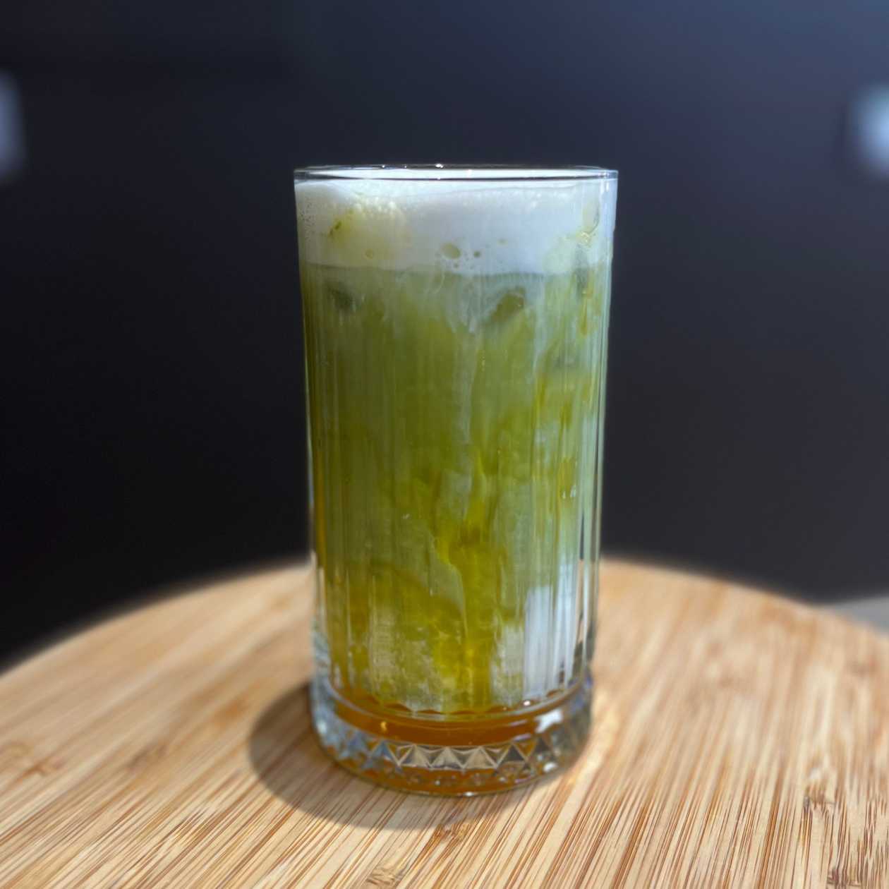 Iced Pineapple Matcha Latte